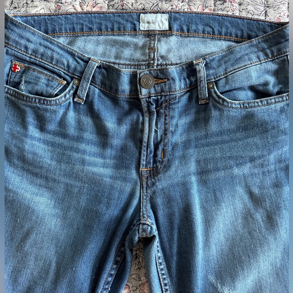 Hudson Muse Distressed High Rise Crop Skinny Jeans - Picture 4 of 5